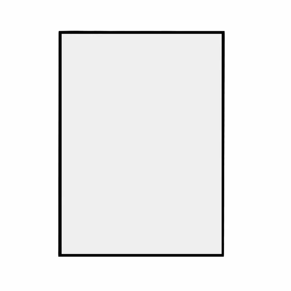 Modern Thin Frame Wall-Mounted Hanging Bathroom Vanity Mirror