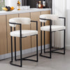 Modern Upholstered Hollow Bar Stool - (Set of 2) - SHOWROOM ITEM