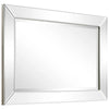 Beveled Rectangular Bathroom or Bedroom Wall Mirror - Clear
