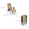 Mogli Folding Zero Gravity Chair with Cushions, Set of 2