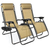 Mogli Folding Zero Gravity Chair with Cushions, Set of 2