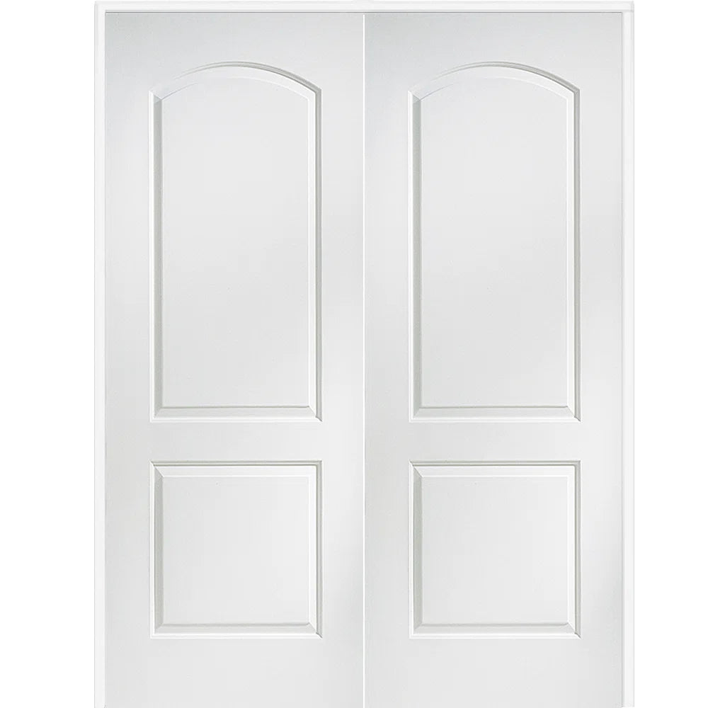 3-Pieces Molded Interior Door Solid + Manufactured Wood Paneled Prehung Door