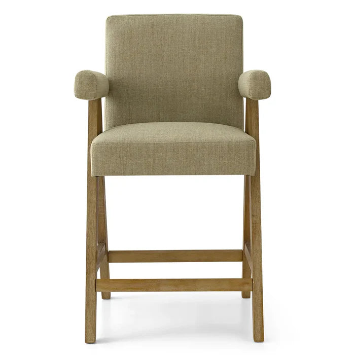 Morgan Oak Counter Stool with Arms