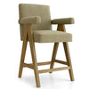 Morgan Oak Counter Stool with Arms