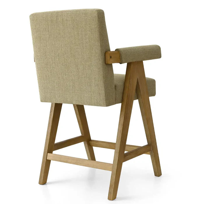 Morgan Oak Counter Stool with Arms