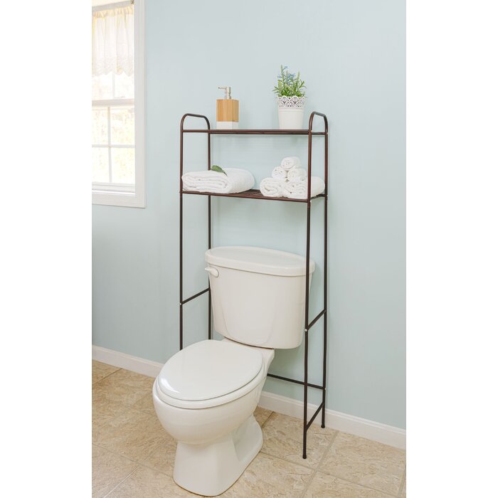 Bronze Morningside Metal Freestanding Over-the-Toilet Storage