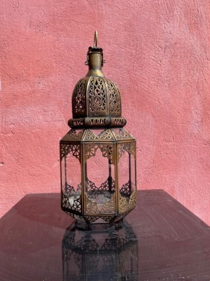 Moroccan Brass Lantern (final cut, no further discounts)