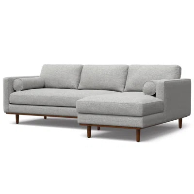 Morrison Right Sectional Sofa in Woven-Blend Fabric - SHOWROOM ITEM