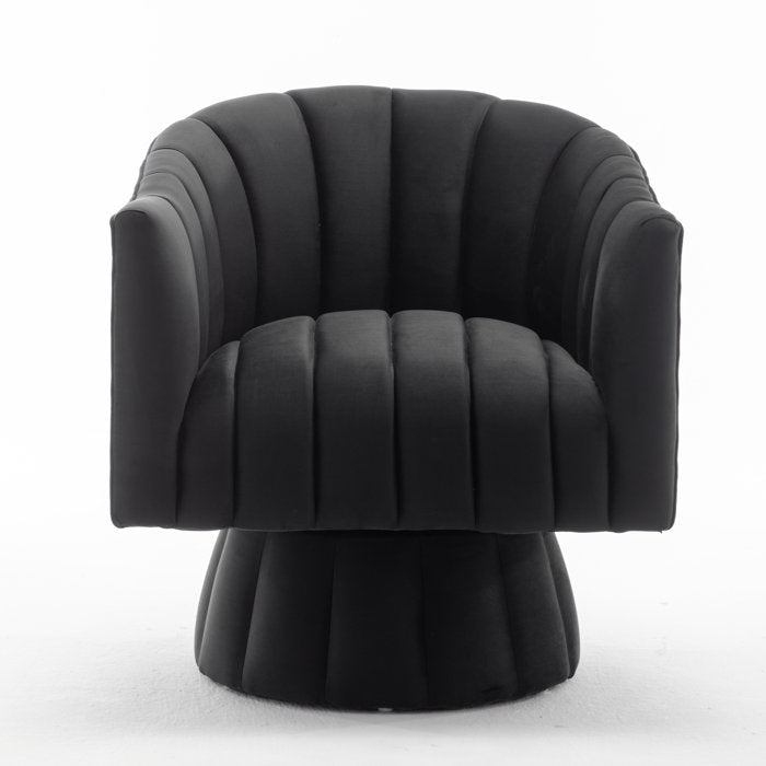 Murrow Upholstered Swivel Barrel Chair (One Chair Only) Salvage & Co Indy
