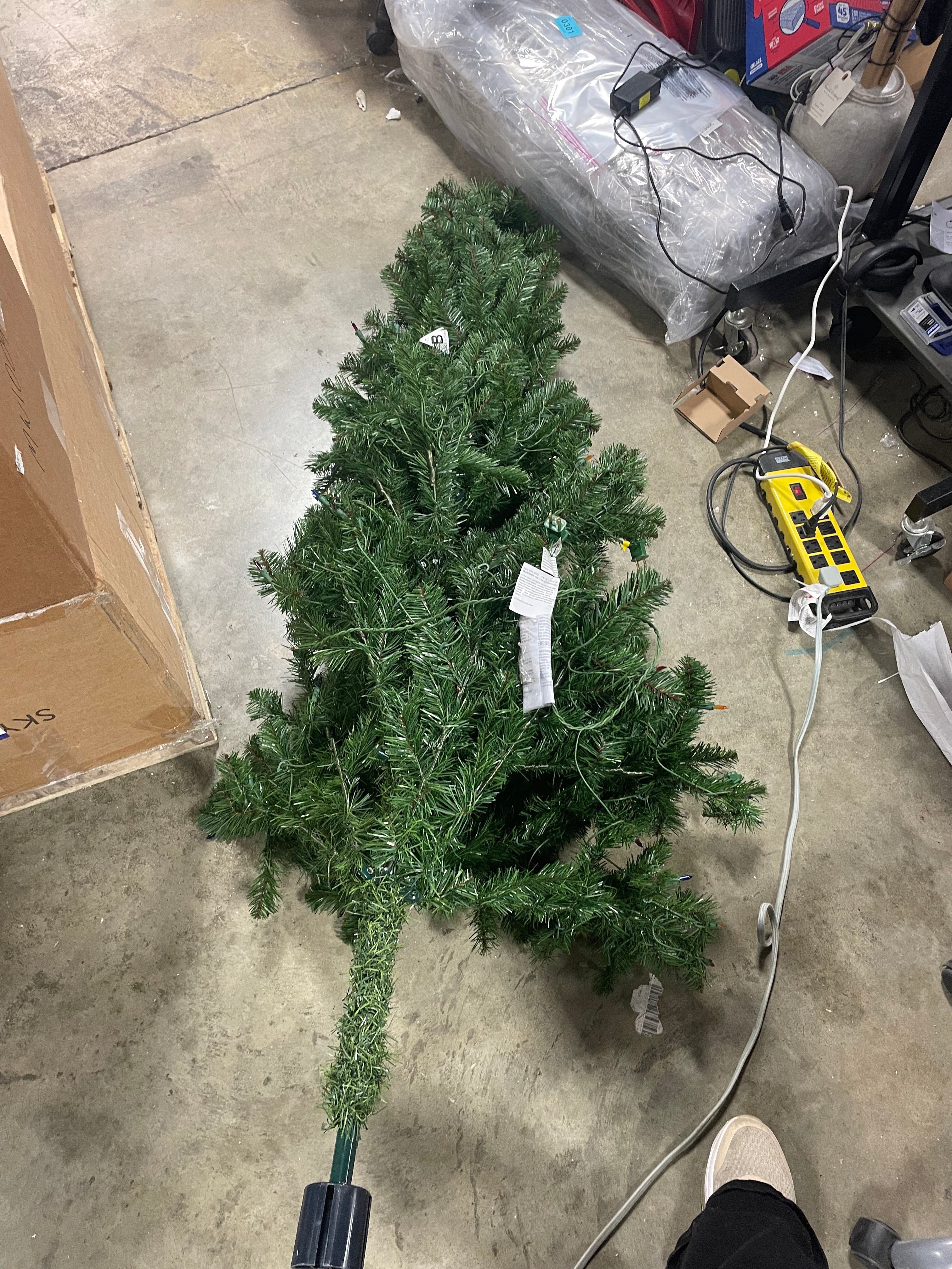 Pre-Lit LED Alberta Spruce Artificial Christmas Tree, final cut