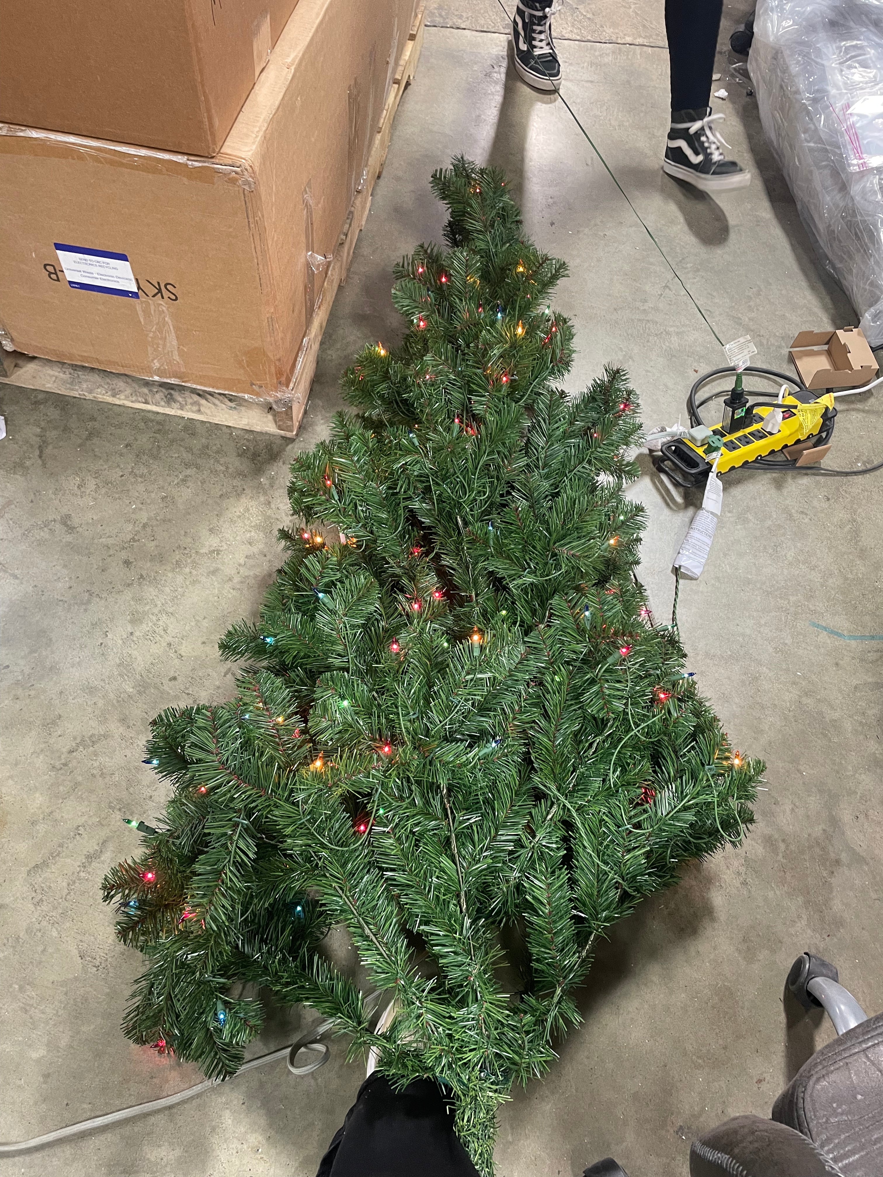 Pre-Lit LED Alberta Spruce Artificial Christmas Tree, final cut