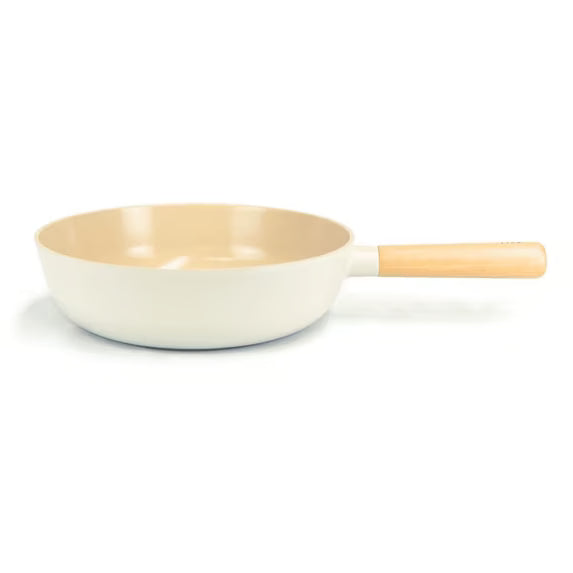 Nonstick Ceramic Coating Wok Pan with Wood Handle