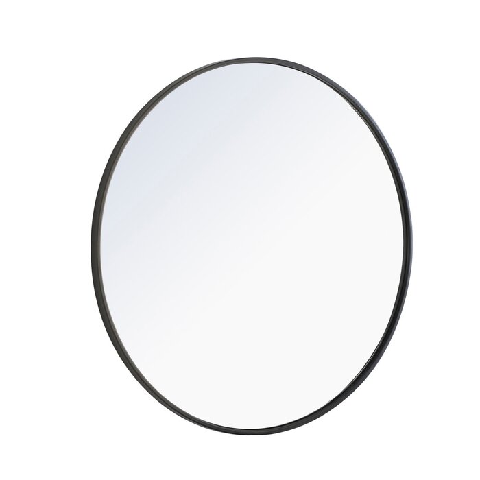 24" x 24" Needville Round Metal Wall Mirror