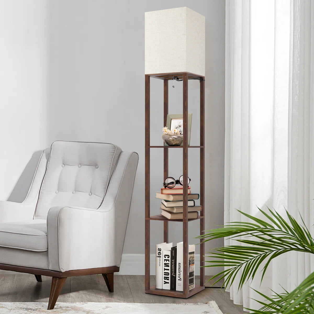 Nevaen  Column Dimmable LED Floor Lamp