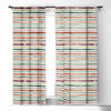 Ninola Design Moroccan Tropic Stripes Green 1pc Blackout Window Curtain Panel