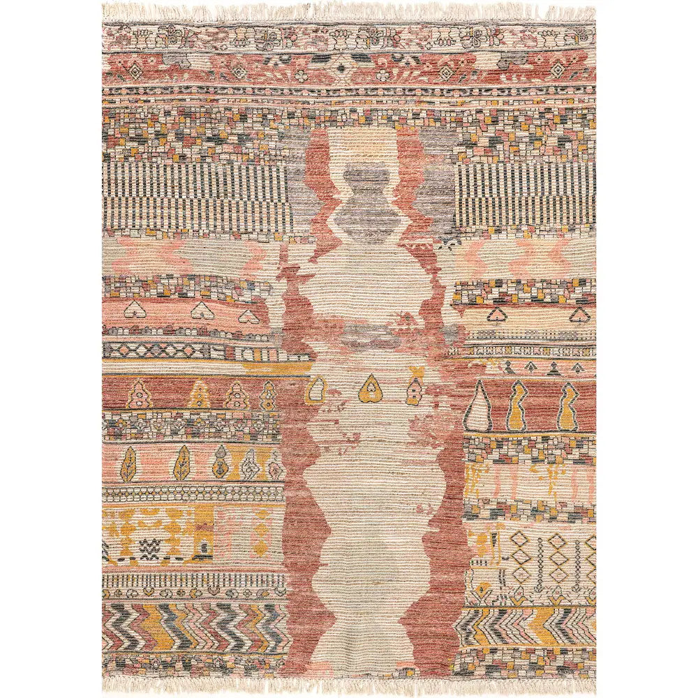 Hermina Southwestern Tasseled Area Rug - 5' x 8' - Multicolor