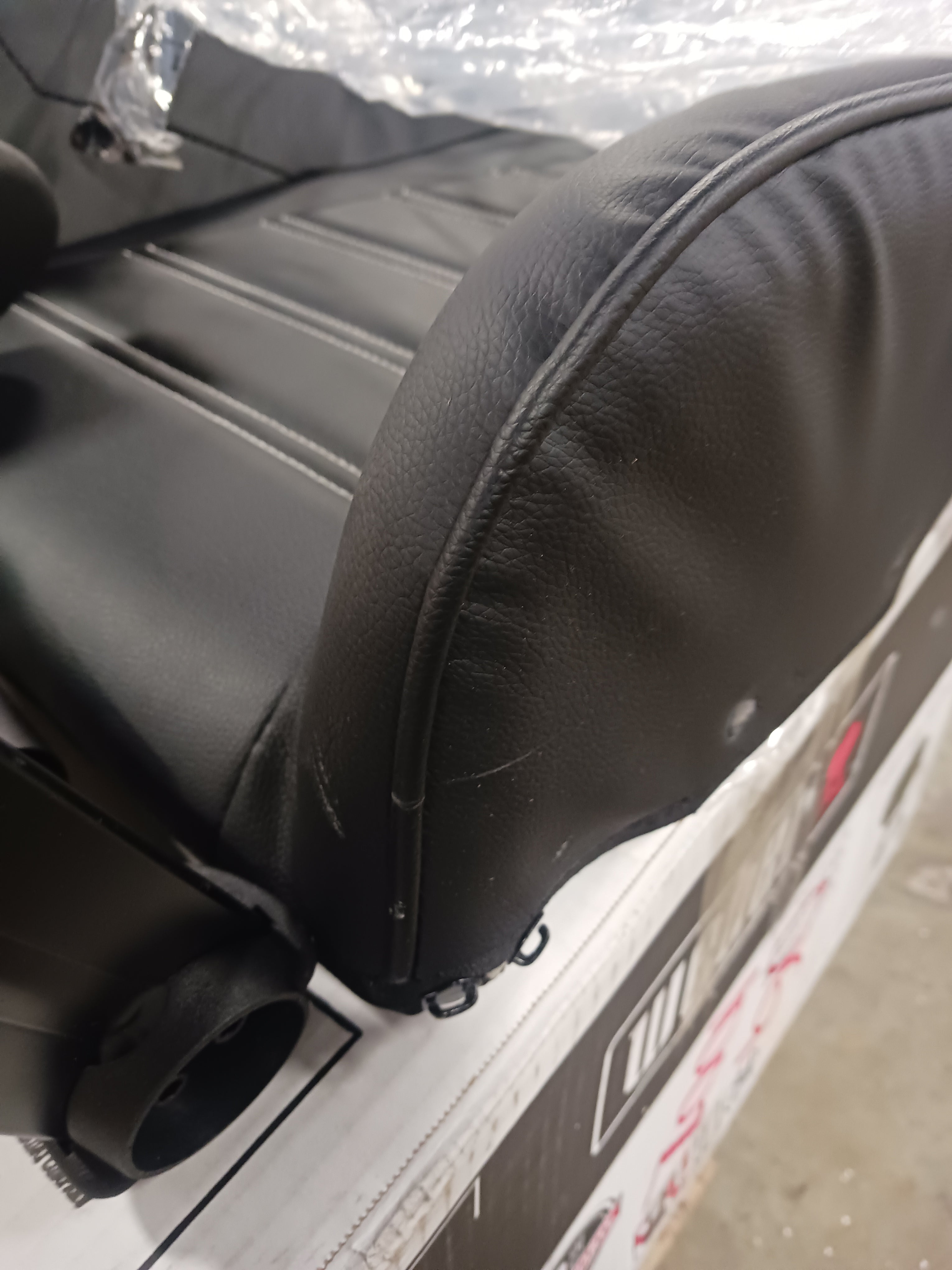 Black Loungie Macklin Faux Leather Comfortable Game Chair