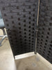 Black Bamboo/Rattan Folding Room Divider