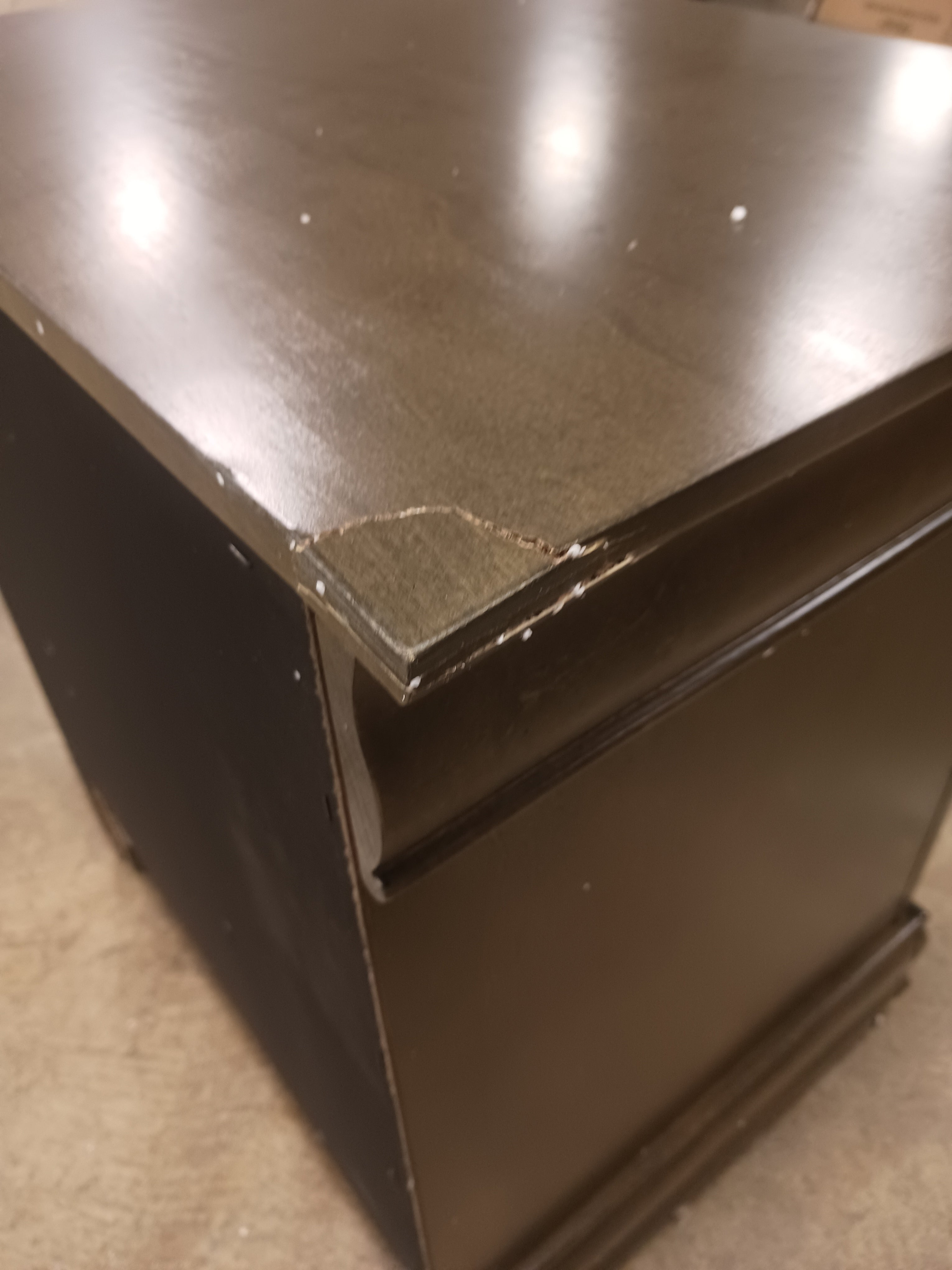 2 Drawer Warden Dark Brown Nightstand