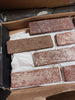 ArtisanBrik Textured Clay Brick Mesh-Mounted Mosaic Floor & Wall Tile (Set of 5)