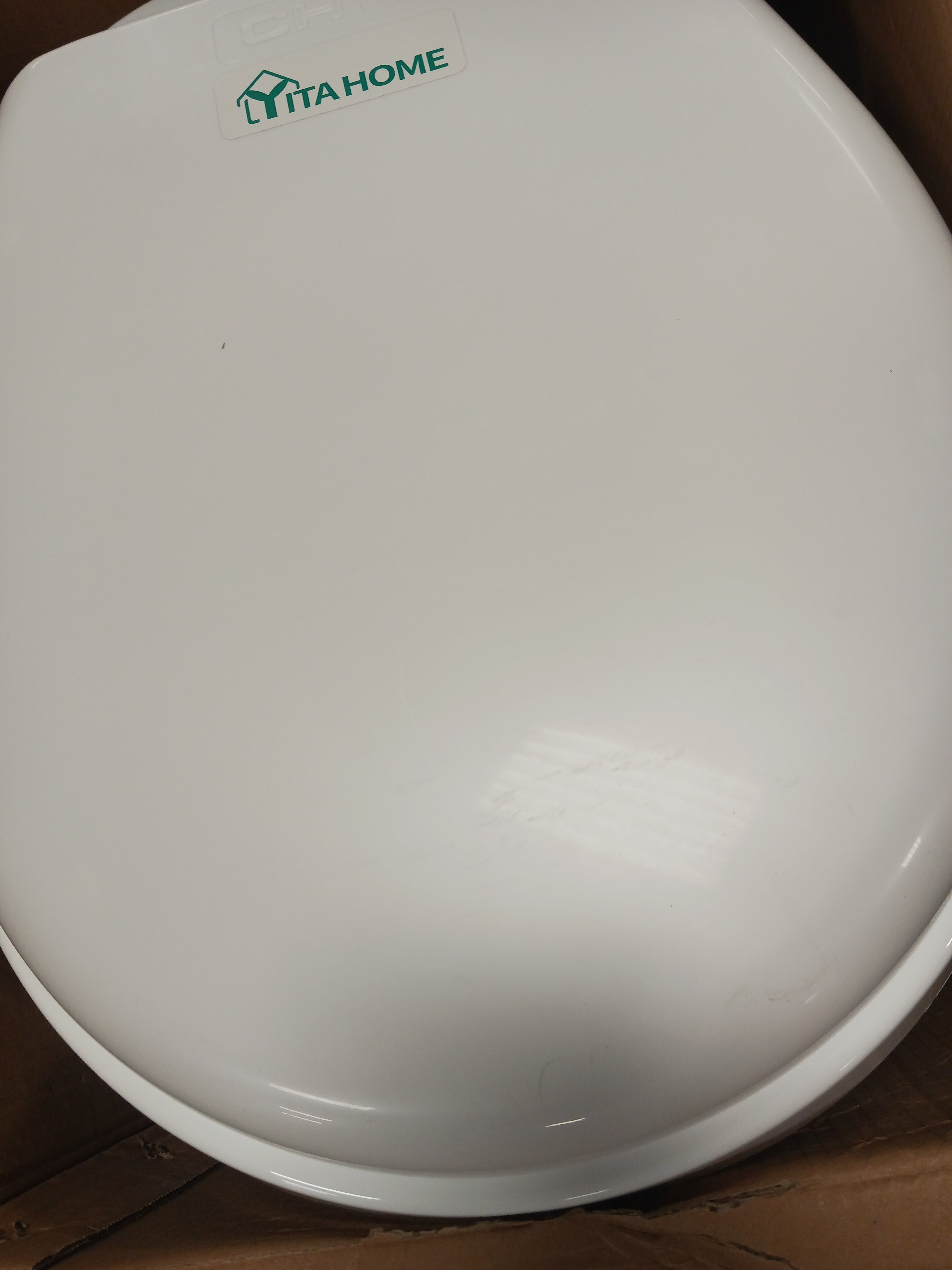 RV Toilet with Pedal Flush, Gravity Flush Toilet High Profile with Hand Sprayer