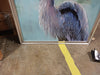 Blue Heron Portrait I Framed On Canvas Print