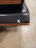 Bianca Faux Leather Sofa in Walnut/Black