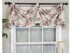 Floral Cotton Swag Window Valance in Cameo Cream