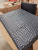 Black 3-Piece Rattan Outdoor Sectional Set with White Cushions