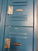 6-Tier 18 Door Box Locker, Blue, Assembled