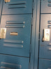 6-Tier 18 Door Box Locker, Blue, Assembled