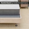 1.5-Inch Split Bunkie Board for Mattress/Bed Support - Fully Assembled, Improved Comfort and Support, Gray. - Full