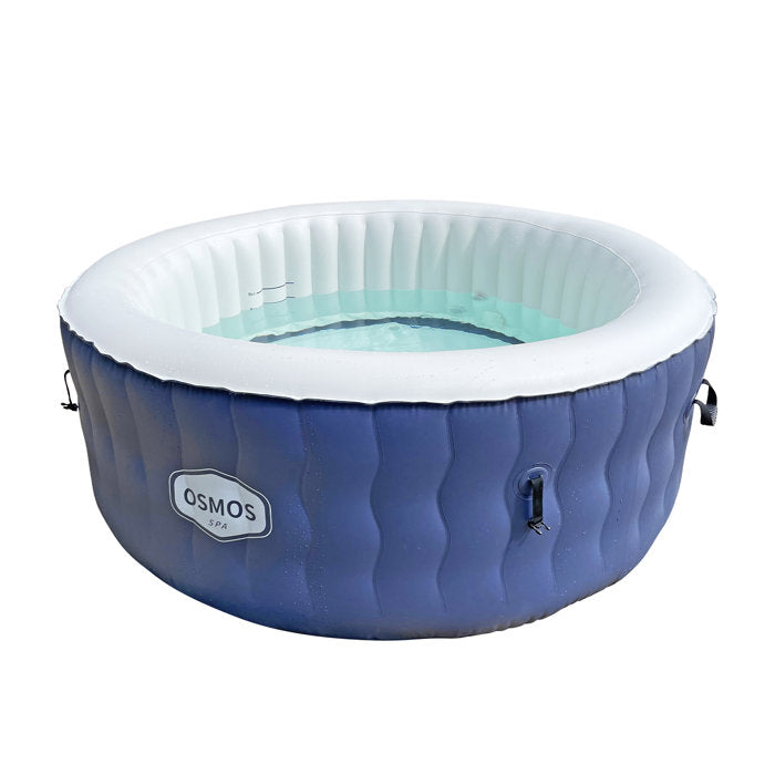 4 - Person 108 - Jet Vinyl Round Inflatable Hot Tub in Blue/White