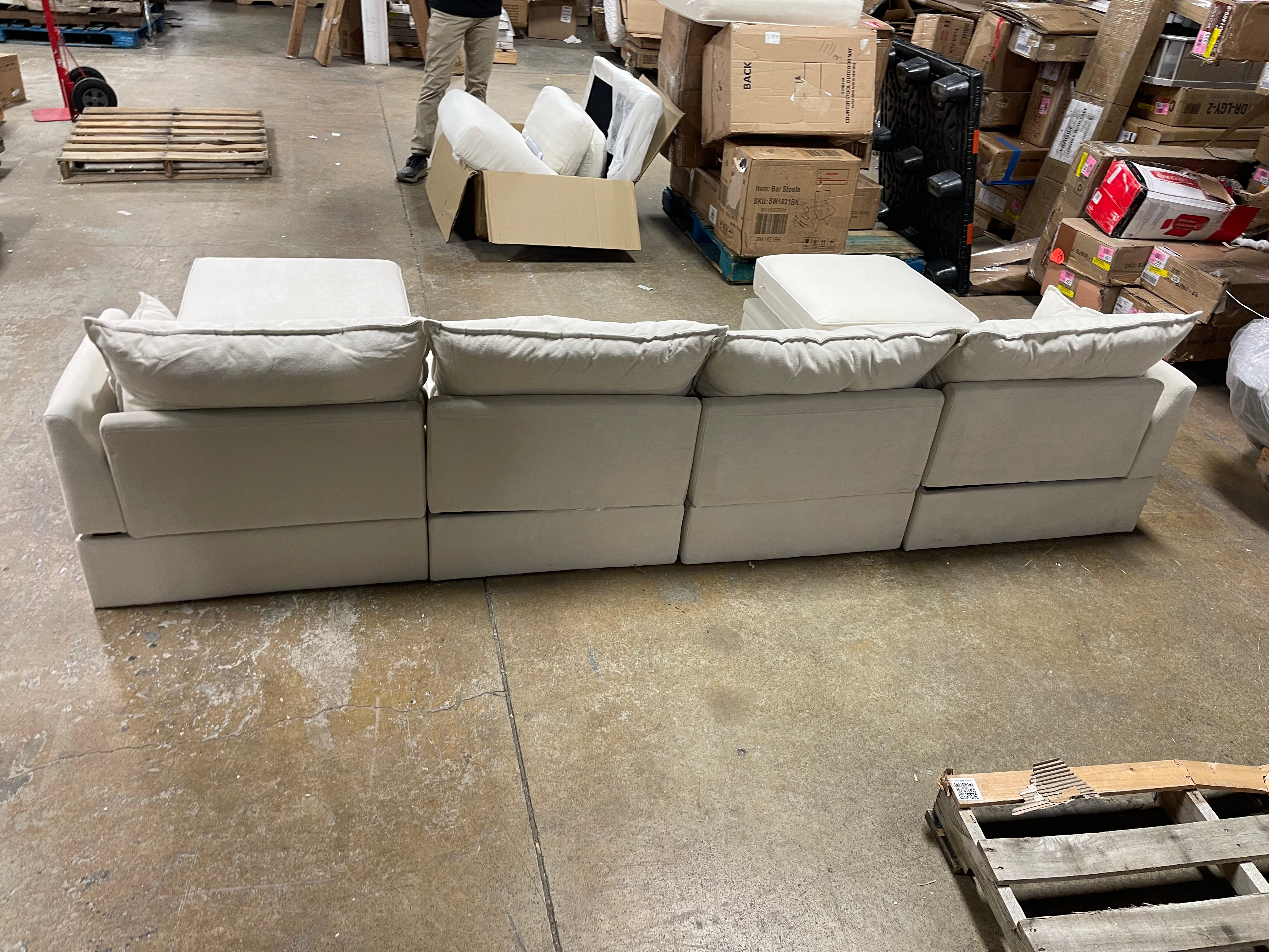 Modern Large U-Shape Modular Sectional Sofa