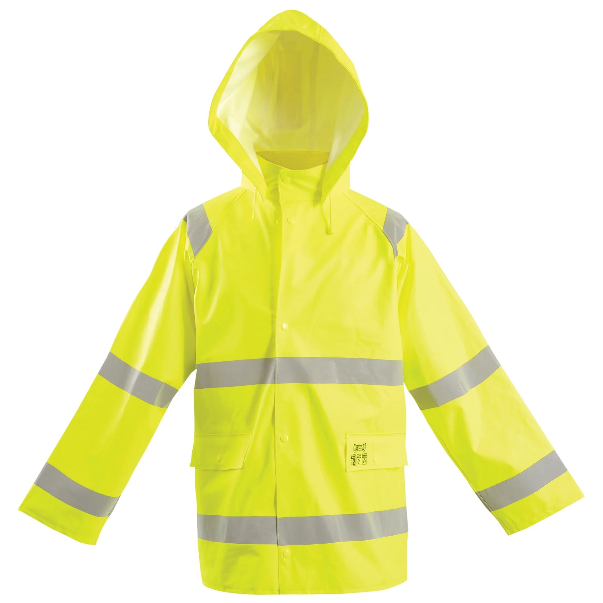 Flame Resistant Rain FR Jacket - Yellow - Type R Class 3