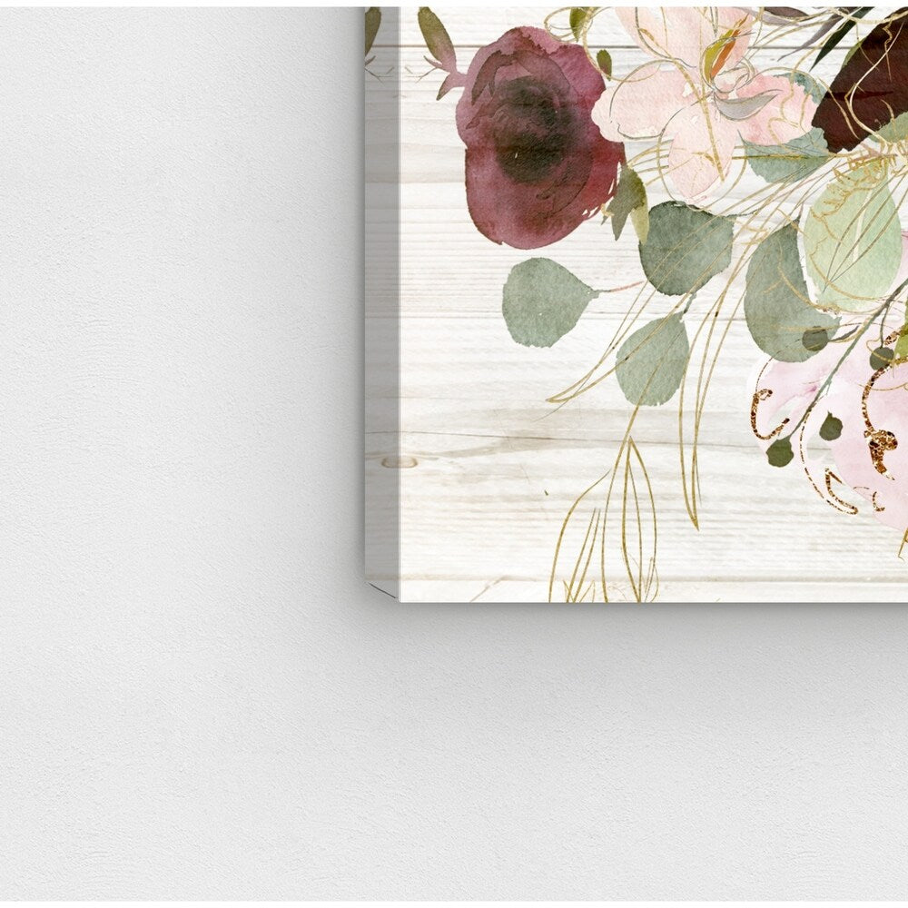 'Fall Floral' Floral and Botanical Wall Art Canvas Print