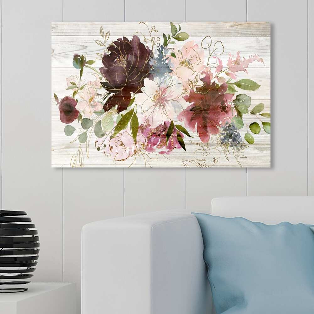 'Fall Floral' Floral and Botanical Wall Art Canvas Print