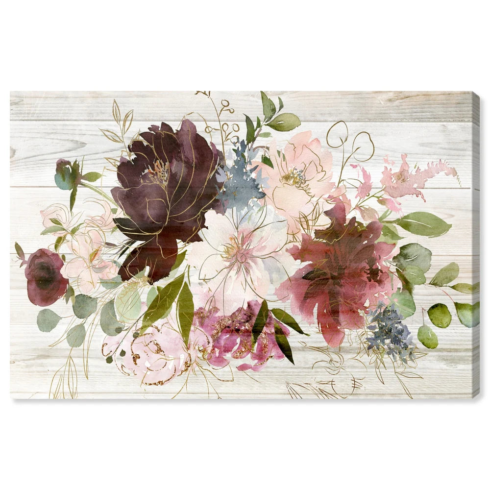 'Fall Floral' Floral and Botanical Wall Art Canvas Print