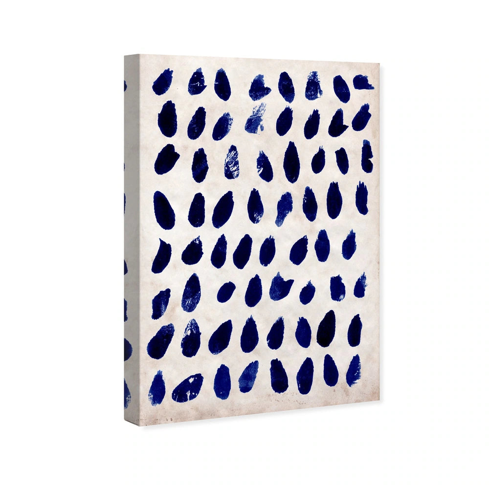 'Marismas' Abstract Wall Art Canvas Print - Blue, White