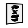 'Perfect Balance Noir' Abstract Wall Art Framed Print Paint - Black