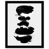 'Perfect Balance Noir' Abstract Wall Art Framed Print Paint - Black