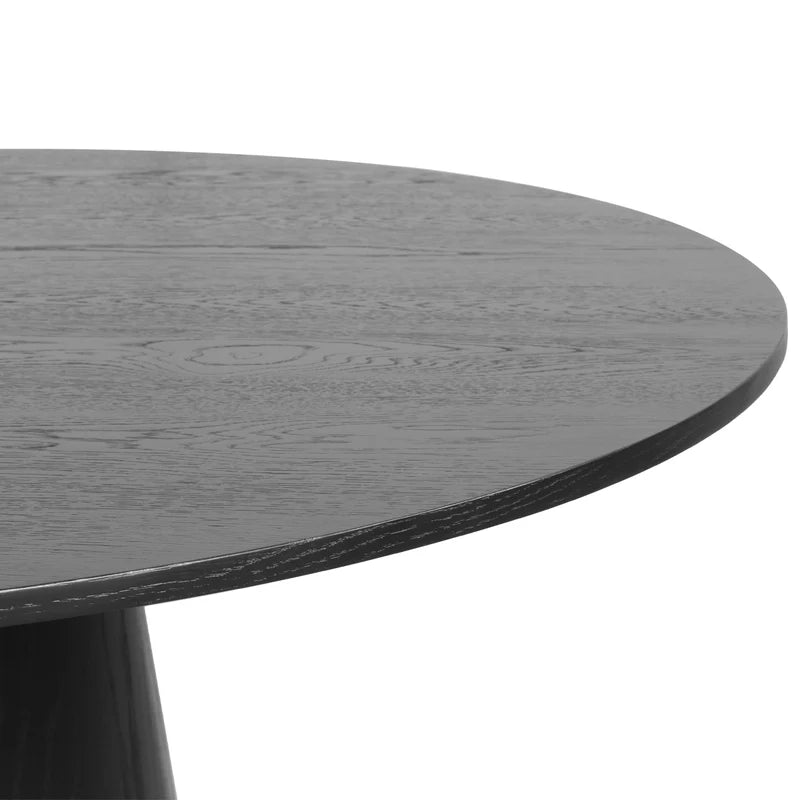 Solid Oak Wood Round Pedestal Dining Table Base – Salvage & Co Indy