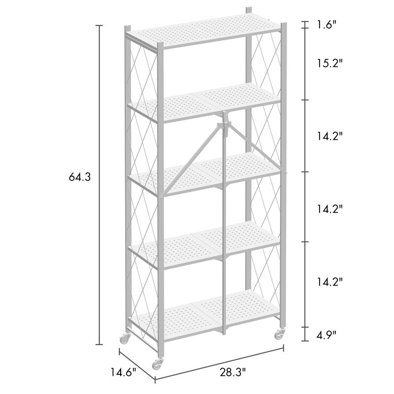 White Orey Metal Shelf