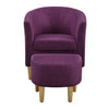 Oshagan Upholstered Armchair with Ottoman