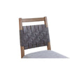 Oslo Counter Stool with Woven Back and 4 Legs, Weathered Chestnut, Set of 2