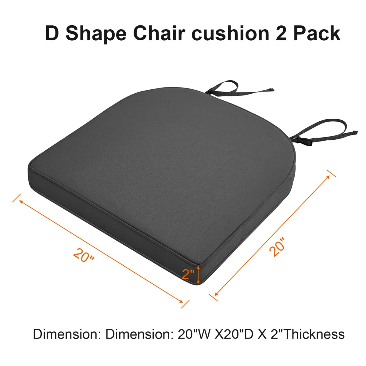 Outdoor/Indoor Replacement Dining Chair Seat Cushion