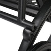 Black Outdoor Metal Chaise Lounge