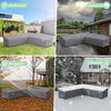 Outdoor Sectional Sofa Cover Waterproof V Shaped Patio Furniture Covers