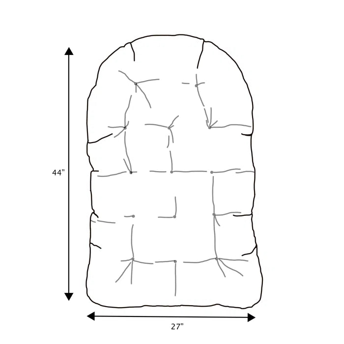 Outdoor Sunbrella Seat/Back Cushion for Egg Chair