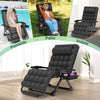 Oversized Folding Zero Gravity Chair, Patio Reclining Lounge Chair with Cushions and Headrest